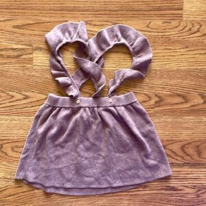 H&M sweater overall dress dusty pink - 18m - like new